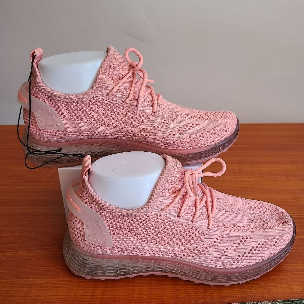 NEW Pony Pp2-SONIC Pink Knit Lightweight Breathable Sneakers Women's 7 BARBIE - Picture 6 of 6